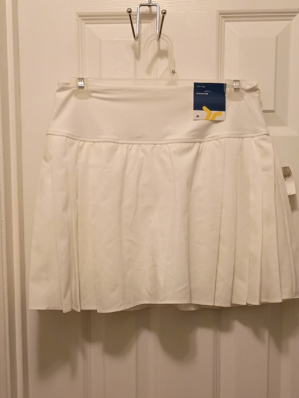Old Navy White Pleated Mini Skirt